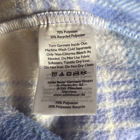 Eddie Bauer | Chutes Plaid Fleece Shirt Jacket/ Shacket - Picture 8 of 8